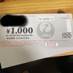 JALクーポン　26,000円分のサムネイル