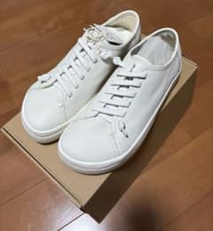 新品未使用】無印 カンペール レザーローカットスニーカー ホワイト