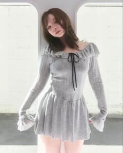 ワンピース ANDMARY Hana knit mini dress アンドマリー Hana knit mini dress - メルカリ