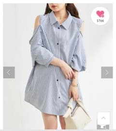 【Web限定】バックねじり肩開きシャツ　新品タグ付きのサムネイル