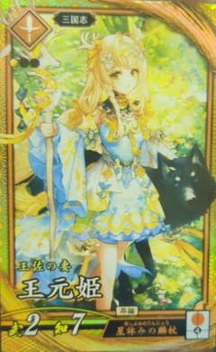英傑大戦　琥　三国志　SR 王元姫のサムネイル