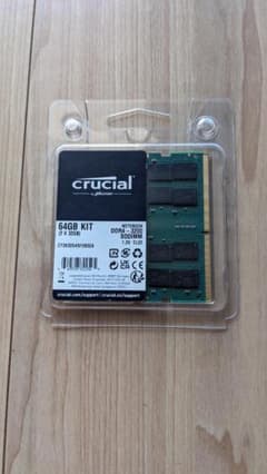 Crucial SODIMM 32Gx2 DDR4 PC4-25600 - メルカリ