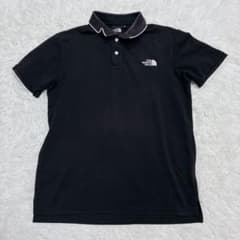 THE NORTH FACE ポロシャツ 半袖 刺繡ロゴ ブラック メンズ M - メルカリ