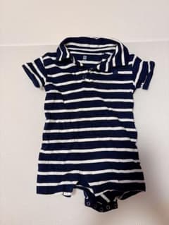 【週末限定値下げ】babyGap ポロシャツ ロンパース ボーダー 3-6ヶ月 - 5