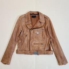 DIESEL Y2K ブラックゴールド　ダブル　ライダース　ラムレザー　L 黒 DIESEL BLACK GOLD - 極美品 ディーゼルブラックゴールド ラムレザー