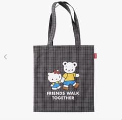 【新品未使用】ファミリアfamiliar　ハローキティトートバッグ茶色　サンリオのサムネイル