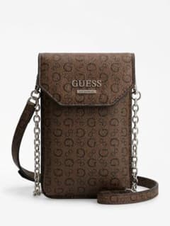 【海外限定】GUESSモノグラム柄 スマホショルダーバッグのサムネイル