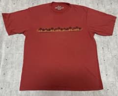 USA 古着 Out of Bounds ヤシの木プリント Tシャツ レッドのサムネイル