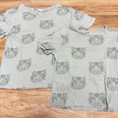 H&M トラプリント Tシャツ 兄弟　2枚セットのサムネイル