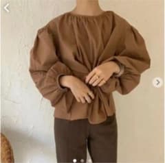 amiur original 2way volume blouse モカのサムネイル