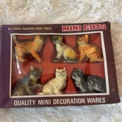 MINI CATS ミニチュア 猫 フィギュア 6体セット - メルカリ