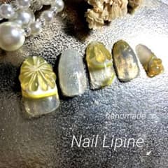 nailtip ネイルチップ606152/Lemonレモンネイル/イエローのサムネイル