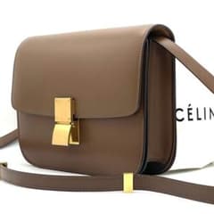 【おおいし　様】CELINE セリーヌ クラシックボックス ミディアム ブラウン おおいし 様】CELINE セリーヌ クラシックボックス ミディアム