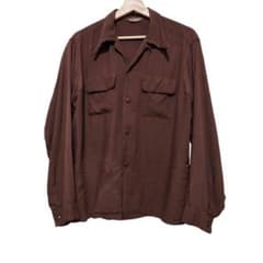 40s 40年代 レーヨンギャバジンシャツ Fleetline 50s - メルカリ