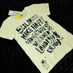 新品スカラー＊アリス柄英字プリントTシャツのサムネイル