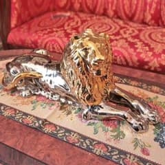 ライオン AHURA ゴールド 陶器 オブジェ 金獅子 222-1297 ライオン AHURA ゴールド 陶器 オブジェ 金獅子 222-1297 - メルカリ