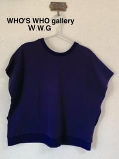 WHO'S WHO gallery  カットソー W.W.G  ネイビーのサムネイル