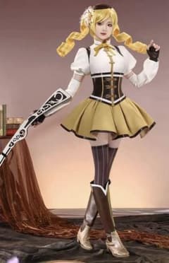 마법 소녀 마도카 마기카 마도 마기 코스프레 토모 마미 풀 세트 삼분 망상