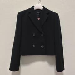 Theory クロップドダブル ジャケット ショート丈 黒 タグ付きのサムネイル