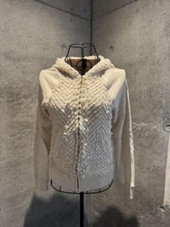 malla ジップアップフーディ クリーム色のサムネイル
