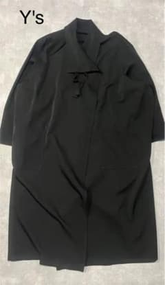 y's オーバーサイズコート 羽織 着物 ウールギャバ - メルカリ