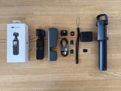 DJI POCKET 2 本体 ジンバルカメラ 延長ロッドおまけつき　動作確認済のサムネイル