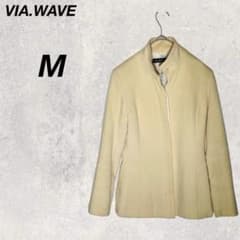 VIA.WAVE 아우터 크림 컬러 재킷 코트