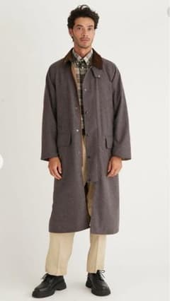 Barbour SNOWDON BURGHLEYウールチェックロングコート 34 - メルカリ