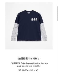 fruits thermal long sleeve TTT MSW navy - メルカリ
