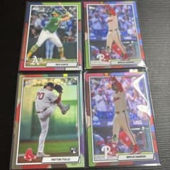 Topps KAWS MLB 트레이딩 카드 4장 세트