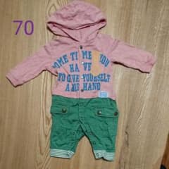 BRANSHES ブランシェス 長袖ロンパース 70のサムネイル