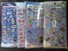 ボンボンドロップシール　水族館　新作　4枚セットのサムネイル