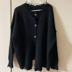 値下げ！ジーラ☆黒カーデのサムネイル