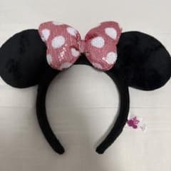 ディズニー ミニー カチューシャ スパンコール ピンクのサムネイル