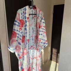 浴衣 単品 椿柄 ホワイトのサムネイル