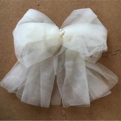 やつこむ様専用！チュールリボン♡ウェディング ヘッドアクセのサムネイル