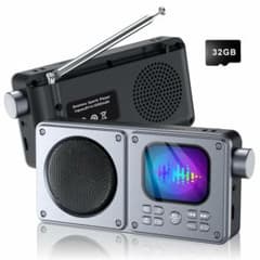 [신품] mp3 플레이어 Bluetooth FM 라디오 스피커 안테나