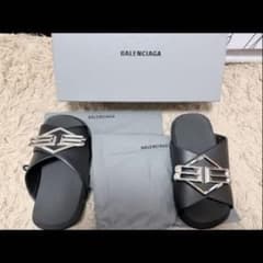BALENCIAGA SUNSET FLAT BB CALFSKIN MULE - メルカリ