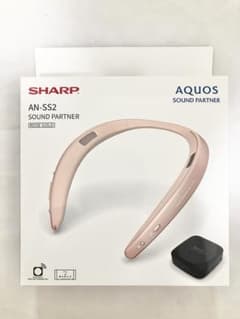 新品同様】シャープAQUOSネックスピーカーAN-SS2 ローズゴールド