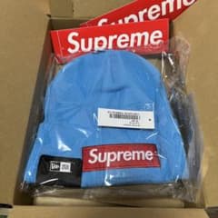 SupremexNEW ERA BoxLogoBeanie(25FW) Cyan