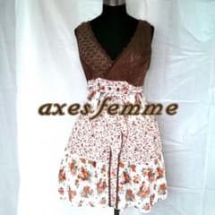 axes femme☆ニットドッキングワンピのサムネイル