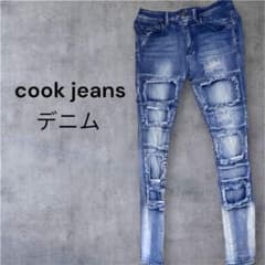 激レア】Cook jeans クックジーンズ ダメージデニム - メルカリ