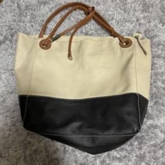 GIANNI CHIARINI バイカラー トートバッグ レザーのサムネイル