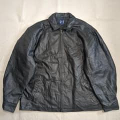 オールドギャップ レザージャケット ブラック XXL 牛革 キルティング