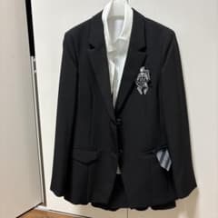 学生服 ブレザー上下セット 黒白のサムネイル