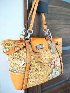 COACH コーチ かごバッグ 花モチーフ トート 16763 - メルカリ