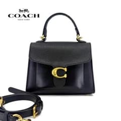 【現行モデル】COACH タビー トップハンドル ハンドバッグ ブラック 636 現行モデル】COACH タビー トップハンドル ハンドバッグ ブラック 636