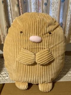 스밋코구라시 코듀로이 봉제인형 XL 프리미엄 돈까스