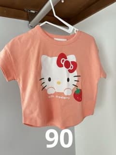 【新品】キティちゃん Tシャツ 90cm サンリオ カットソー タグ付きのサムネイル