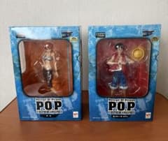 2007年未開封2体セットP.O.P ワンピース モンキー・D・ルフィ ＆ ナミ